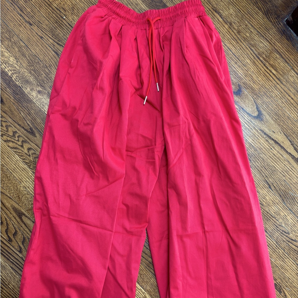 Red Sky Wide Leg Drawstring Pants
